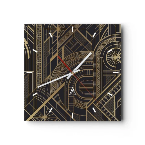 Orologio da parete - Orologio in Vetro - Concetti, idee, progetti - 40x40 cm