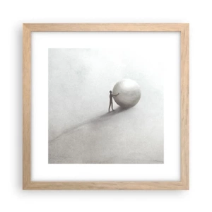 Poster in cornice rovere chiaro - Il gioco della vita - 30x30 cm