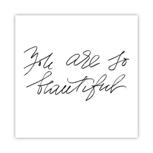 Poster - Davvero, credimi... - 50x50 cm