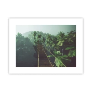 Poster - Nel vortice del verde - 40x30 cm