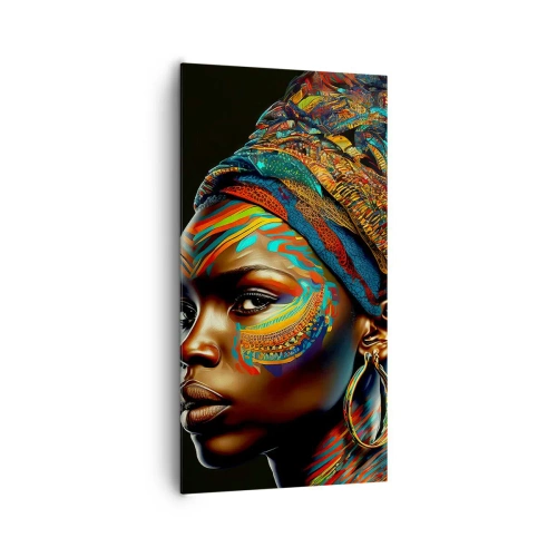 Quadro su tela - Stampe su Tela - Regina africana - 65x120 cm