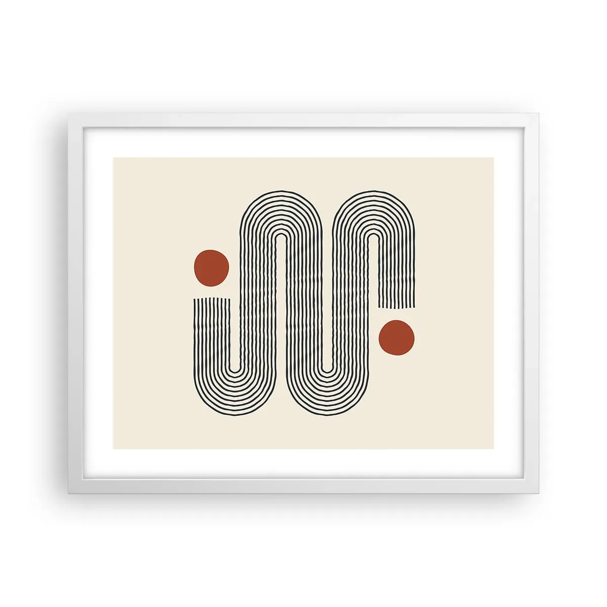 Poster in cornice bianca - Dall'inizio alla fine - 50x40 cm