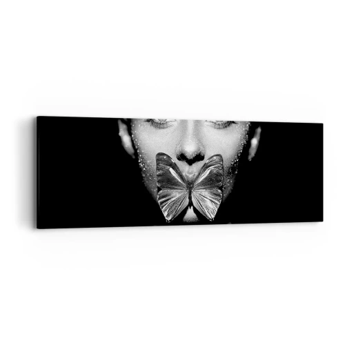 Quadro su tela - Stampe su Tela - Il bacio delle farfalle - 90x30 cm