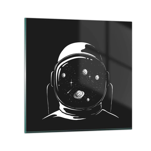 Quadro su vetro - Panorama niente male - 70x70 cm