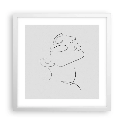 Poster in cornice bianca - I meandri dei sogni - 40x40 cm
