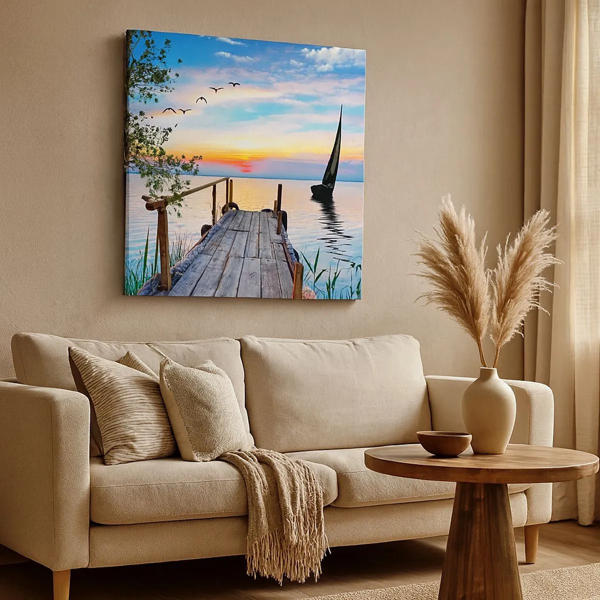 Quadro su tela - Stampe su Tela - Buona sera - 30x30 cm