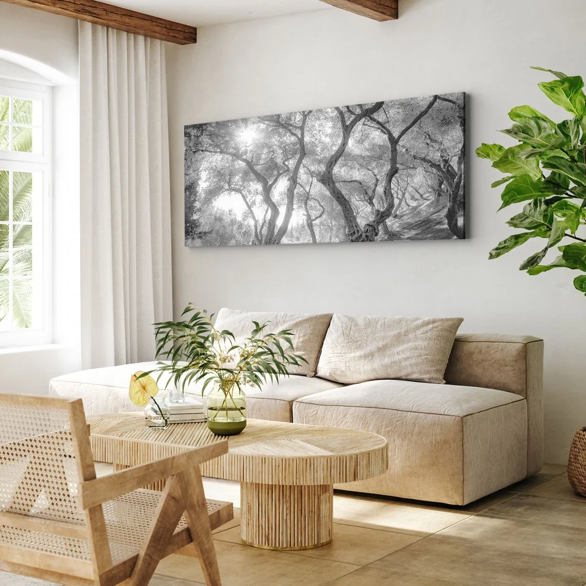 Quadro su tela - Stampe su Tela - Nell'orto degli ulivi - 100x40 cm