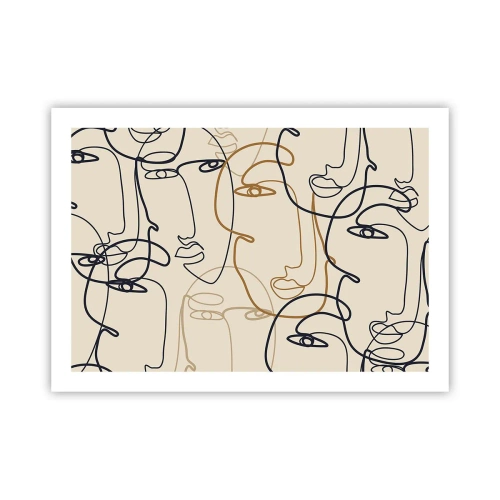 Poster - Ritratto multiplo - 70x50 cm