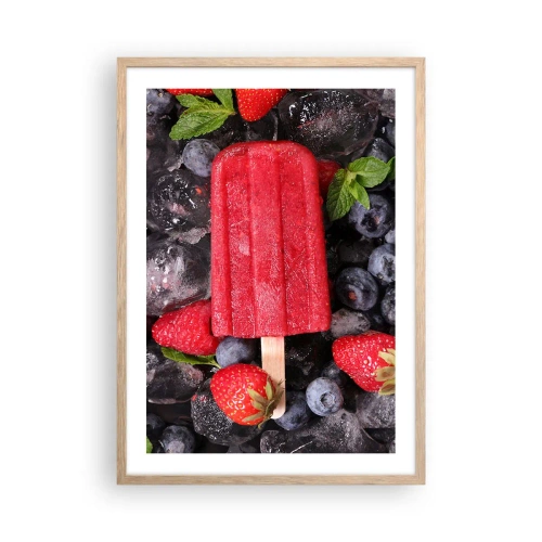 Poster in cornice rovere chiaro - Il sapore della calda estate - 50x70 cm