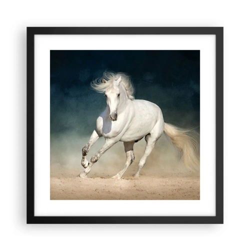 Poster in cornice nera - Libertà allo stato puro - 40x40 cm