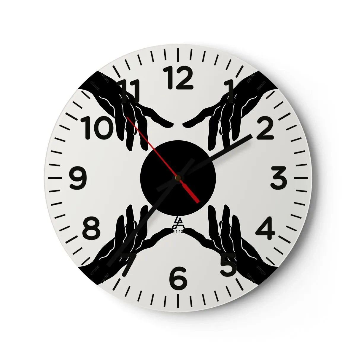 Orologio da parete - Orologio in Vetro - Segno misterioso - 30x30 cm