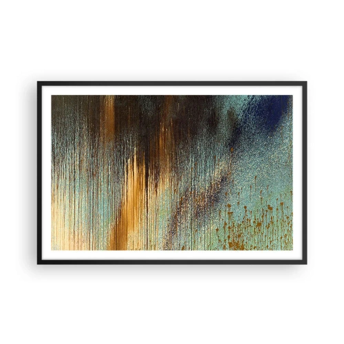 Poster in cornice nera - Composizione cromatica non casuale - 91x61 cm