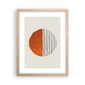 Poster in cornice rovere chiaro - Atmosfera giapponese - 30x40 cm