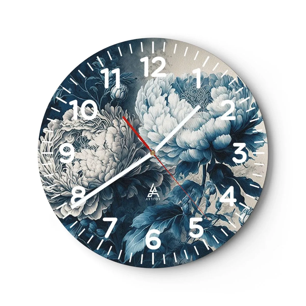 Orologio da parete - Orologio in Vetro - Coppia perfetta - 30x30 cm