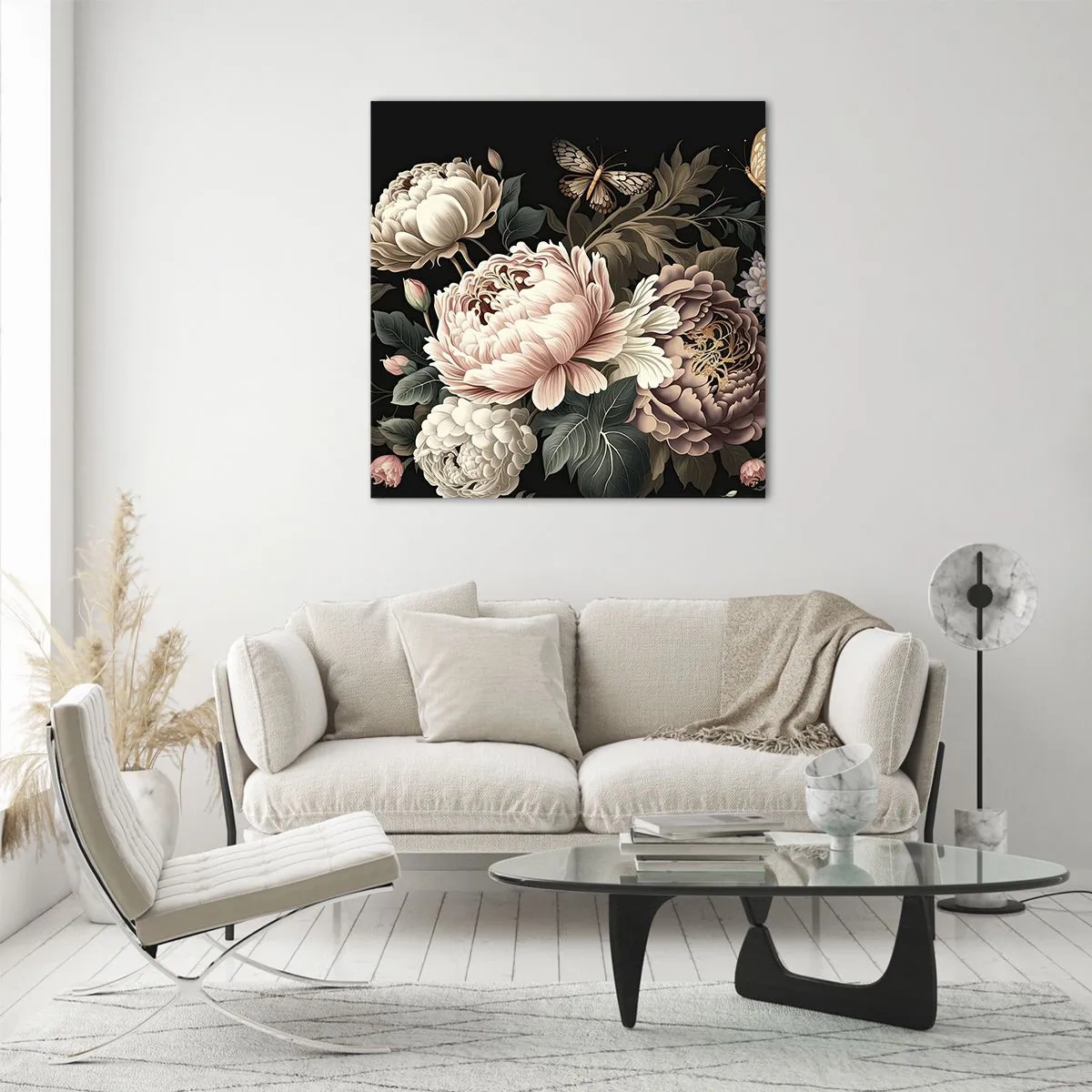 Quadro su vetro - In stile barocco - 50x50 cm