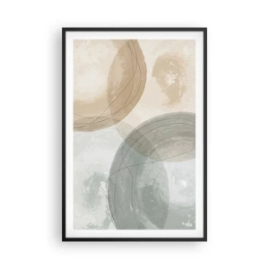 Poster in cornice nera - Compenetrazione di mondi - 61x91 cm