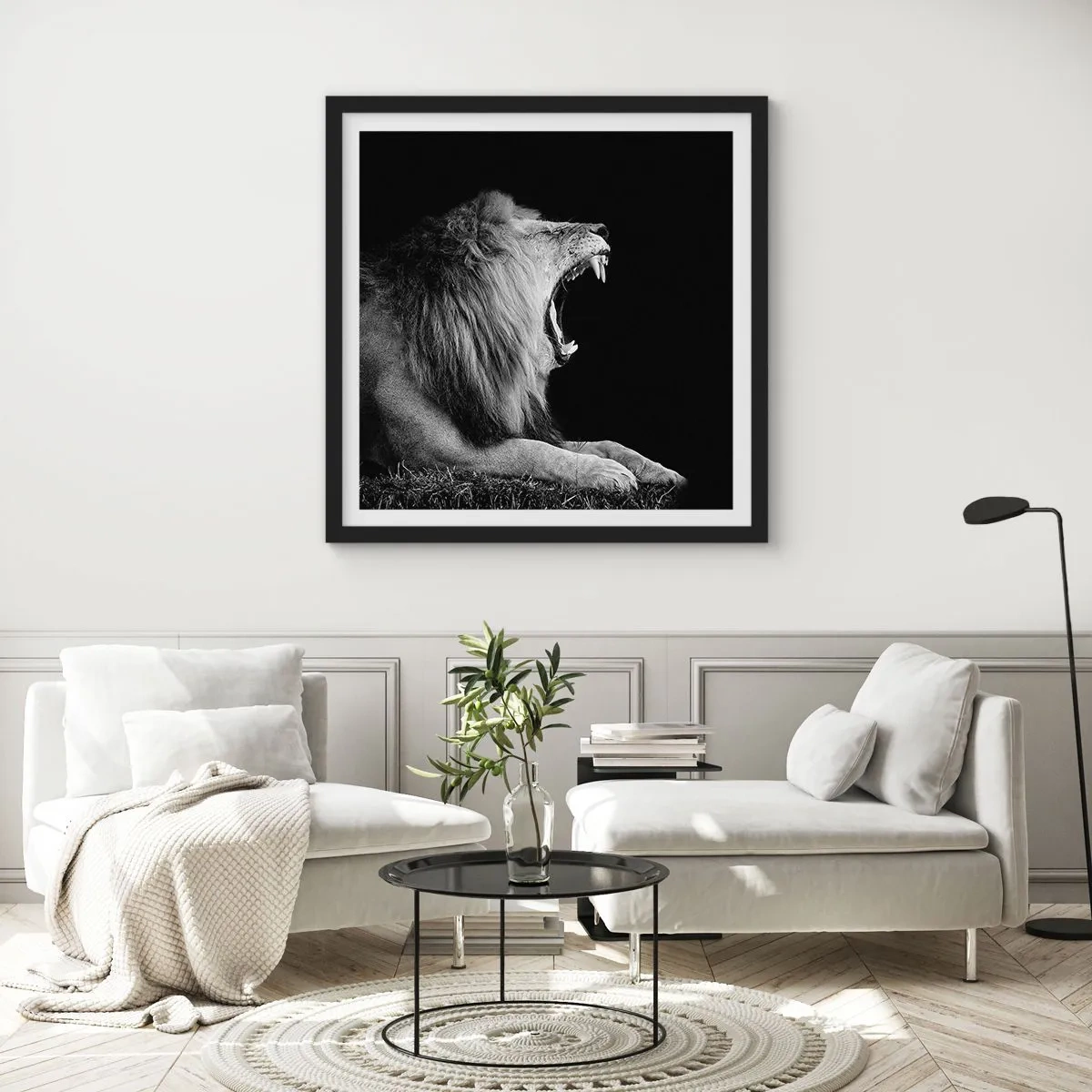 Poster in cornice nera - Senza alcun dubbio - 30x30 cm