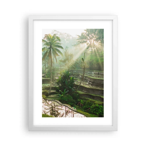 Poster in cornice bianca - Crescere al sole - 30x40 cm