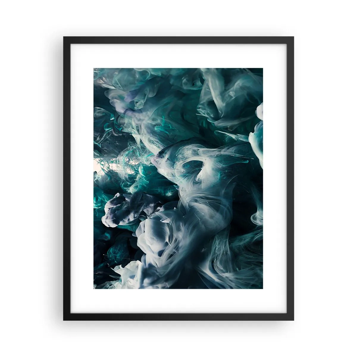 Poster in cornice nera - Il movimento dei colori - 40x50 cm