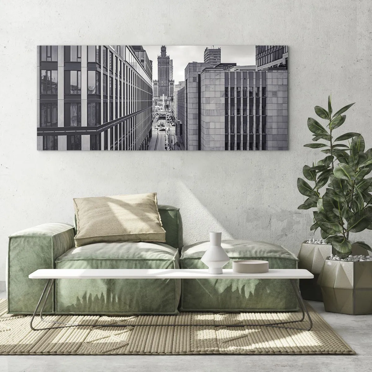 Quadro su vetro - La valle di Varsavia - 100x40 cm