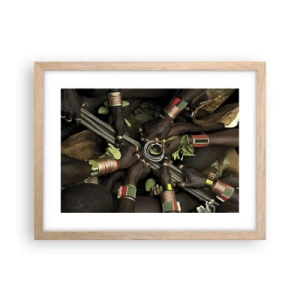 Poster in cornice rovere chiaro - Siamo insieme - 40x30 cm