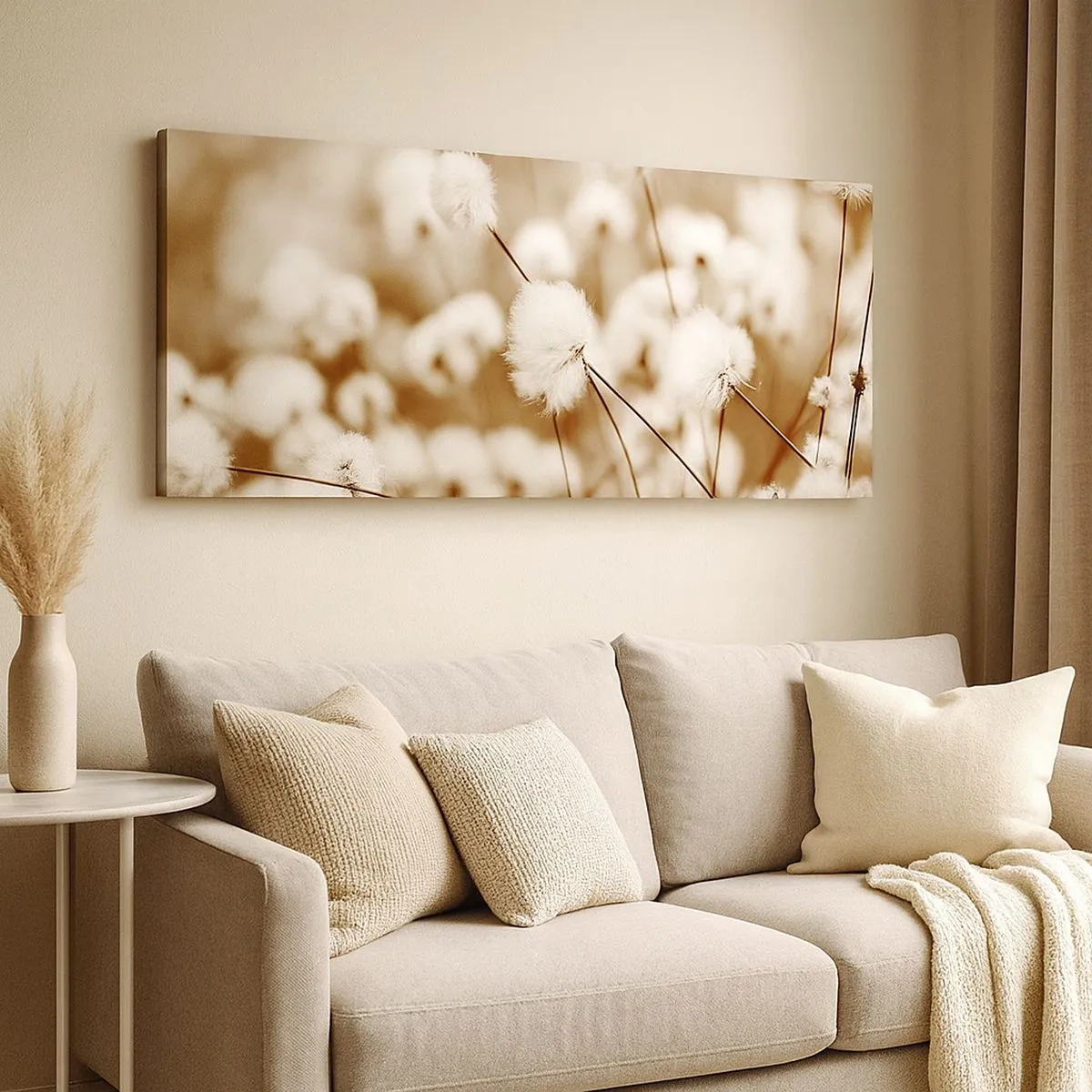 Quadro su tela - Stampe su Tela - Campo di morbidezza - 100x40 cm