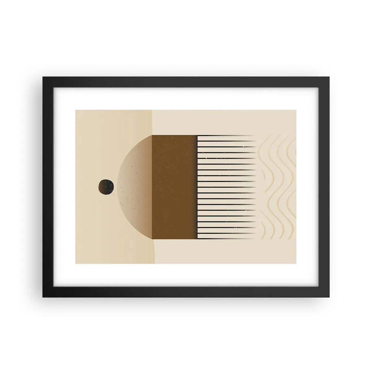 Poster in cornice nera - Diversi stati - 40x30 cm