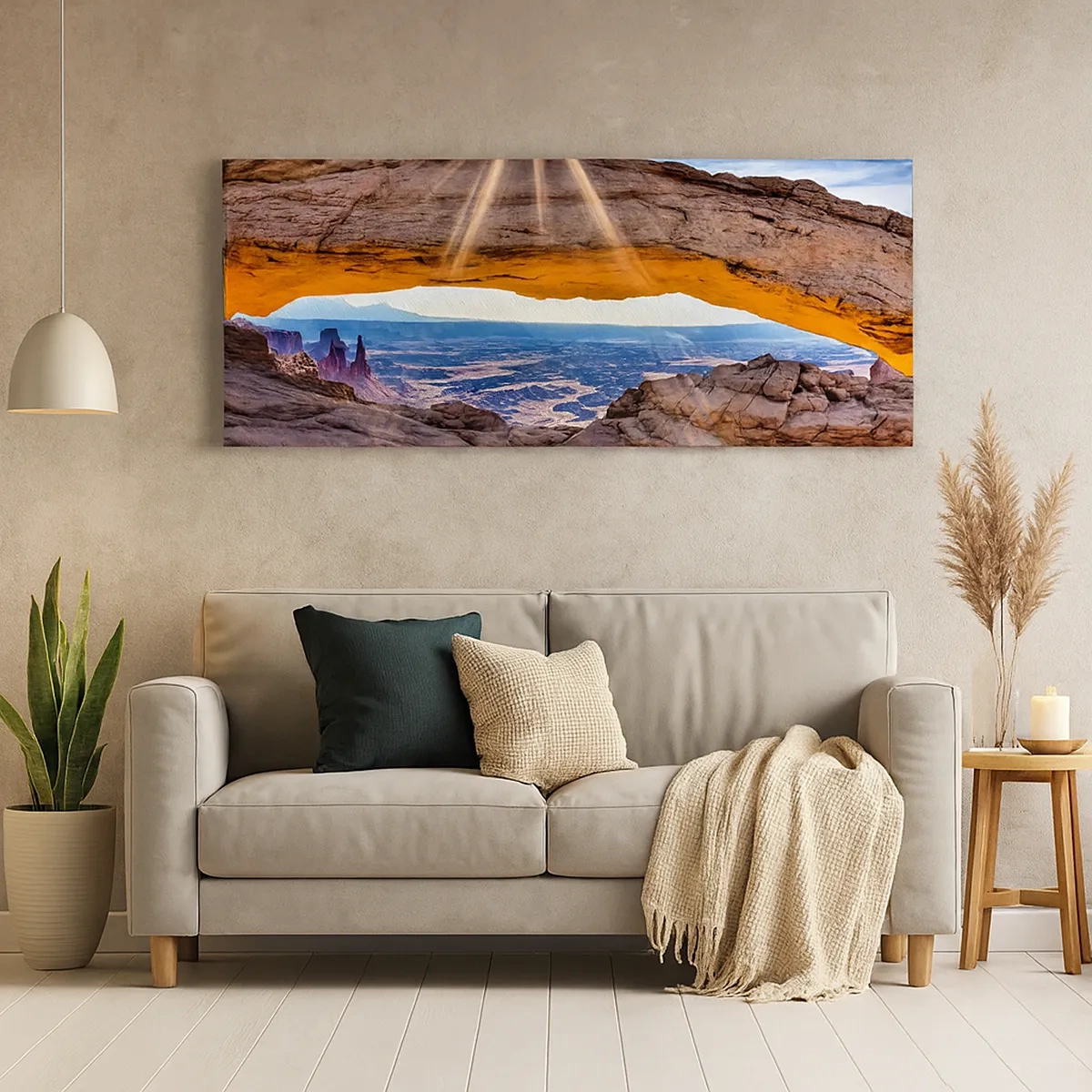 Quadro su tela - Stampe su Tela - Attraverso il portale di roccia - 30x30 cm