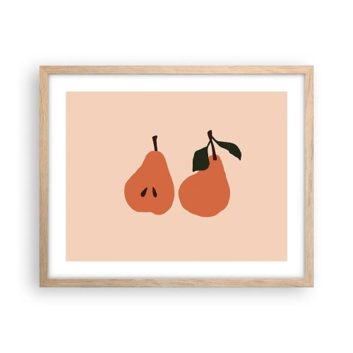 Poster in cornice rovere chiaro - La dolcezza stessa - 50x40 cm