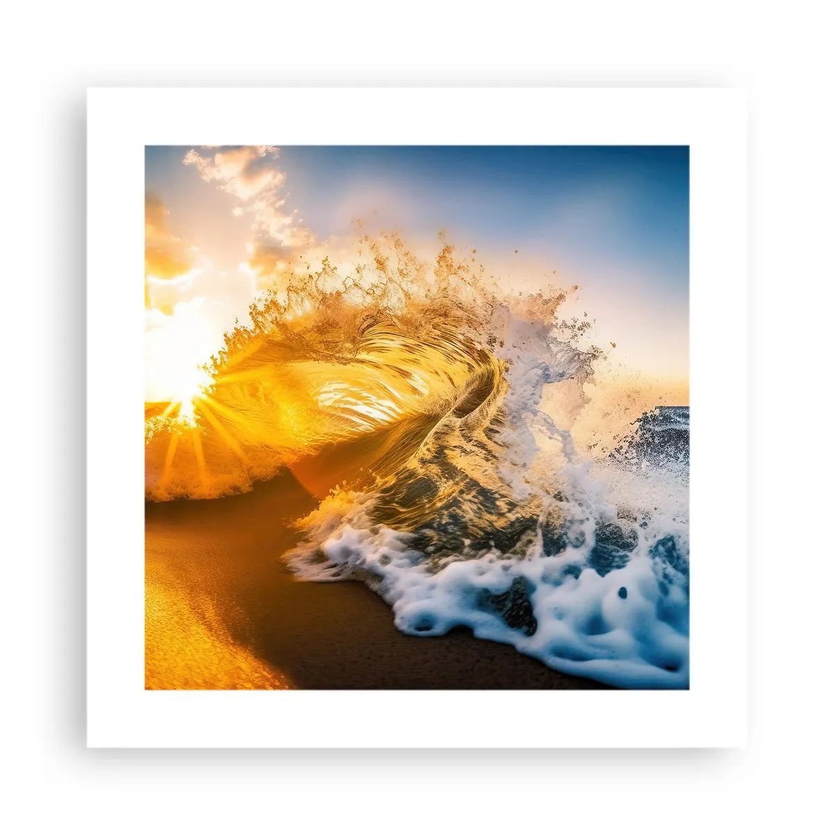 Poster - Gioco sulla sabbia - 40x40 cm