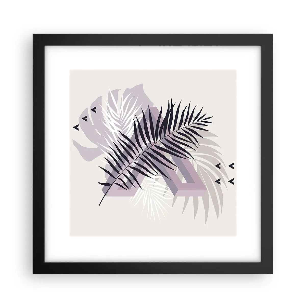 Poster in cornice nera - L'ombra dell'ombra - 30x30 cm