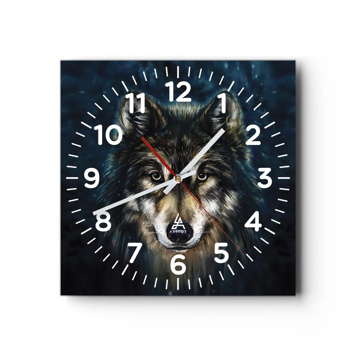 Orologio da parete - Orologio in Vetro - Alfa? E omega - 40x40 cm