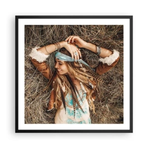 Poster in cornice nera - Verso gli anni dell'amore - 60x60 cm