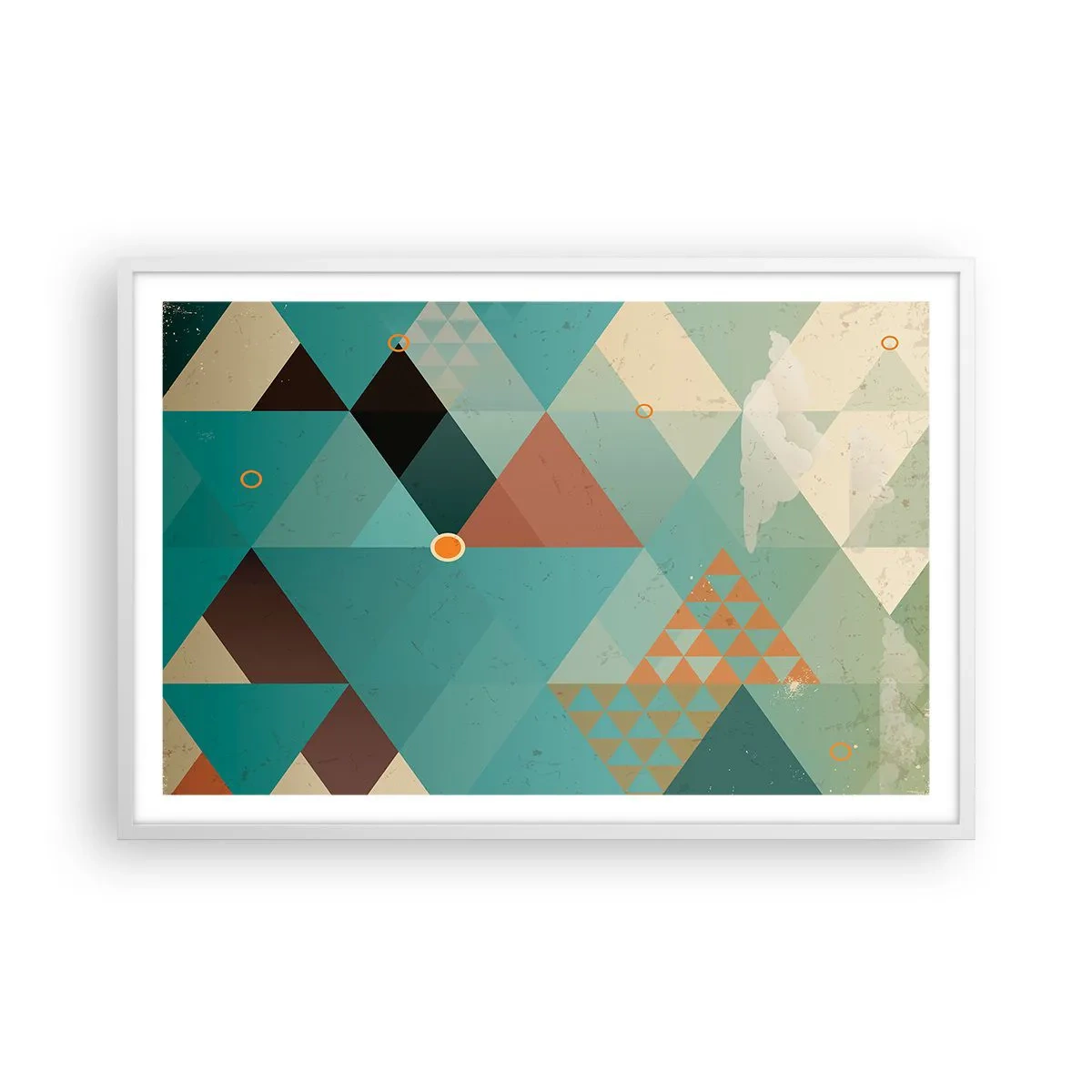 Poster in cornice bianca - Unità della molteplicità, molteplicità dell'unità - 91x61 cm