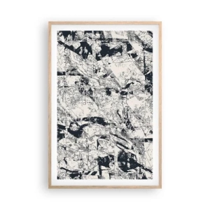 Poster in cornice rovere chiaro - La compenetrazione degli opposti - 61x91 cm