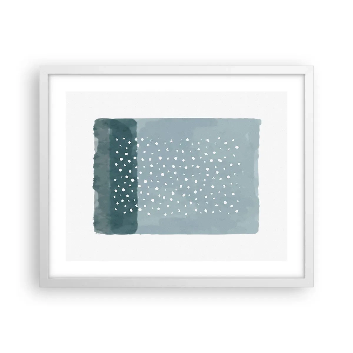 Poster in cornice bianca - Spuntate nel blu - 50x40 cm