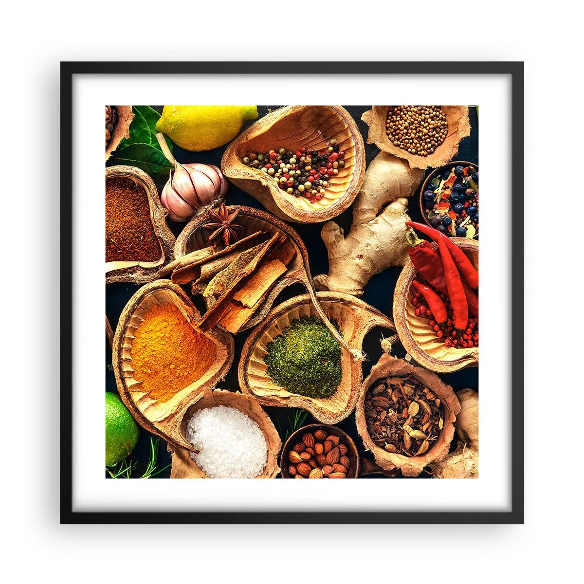 Poster in cornice nera - Prendi quello che vuoi - 50x50 cm