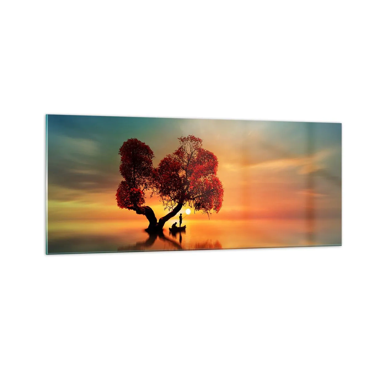 Quadro su vetro - Gli esiliati e il silenzio fuori dal mondo - 100x40 cm