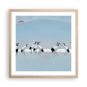 Poster in cornice rovere chiaro - Dopo un giorno rovente - 50x50 cm