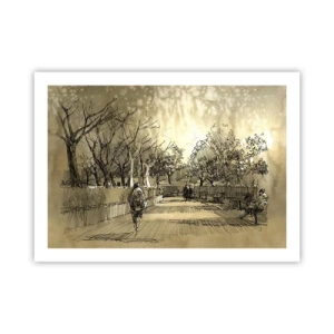 Poster - Attimo fermato con la penna - 70x50 cm