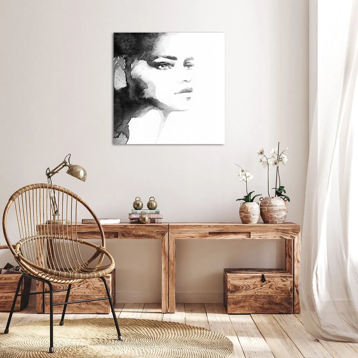 Quadro su tela - Stampe su Tela - Fatta di mistero e di nebbia - 60x60 cm