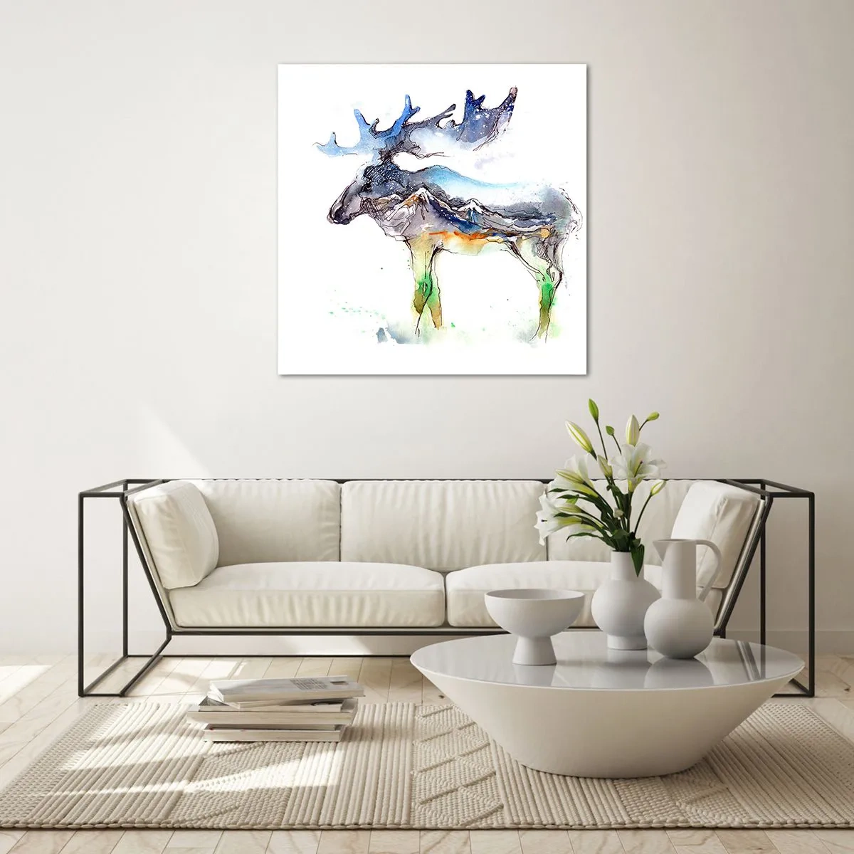 Quadro su vetro - Il protagonista dei racconti invernali - 60x60 cm