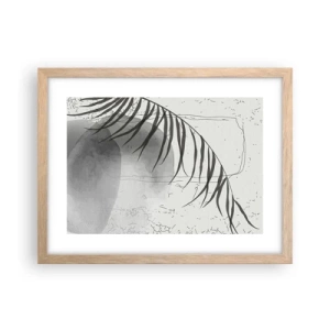 Poster in cornice rovere chiaro - La delicata esoticità della natura - 40x30 cm