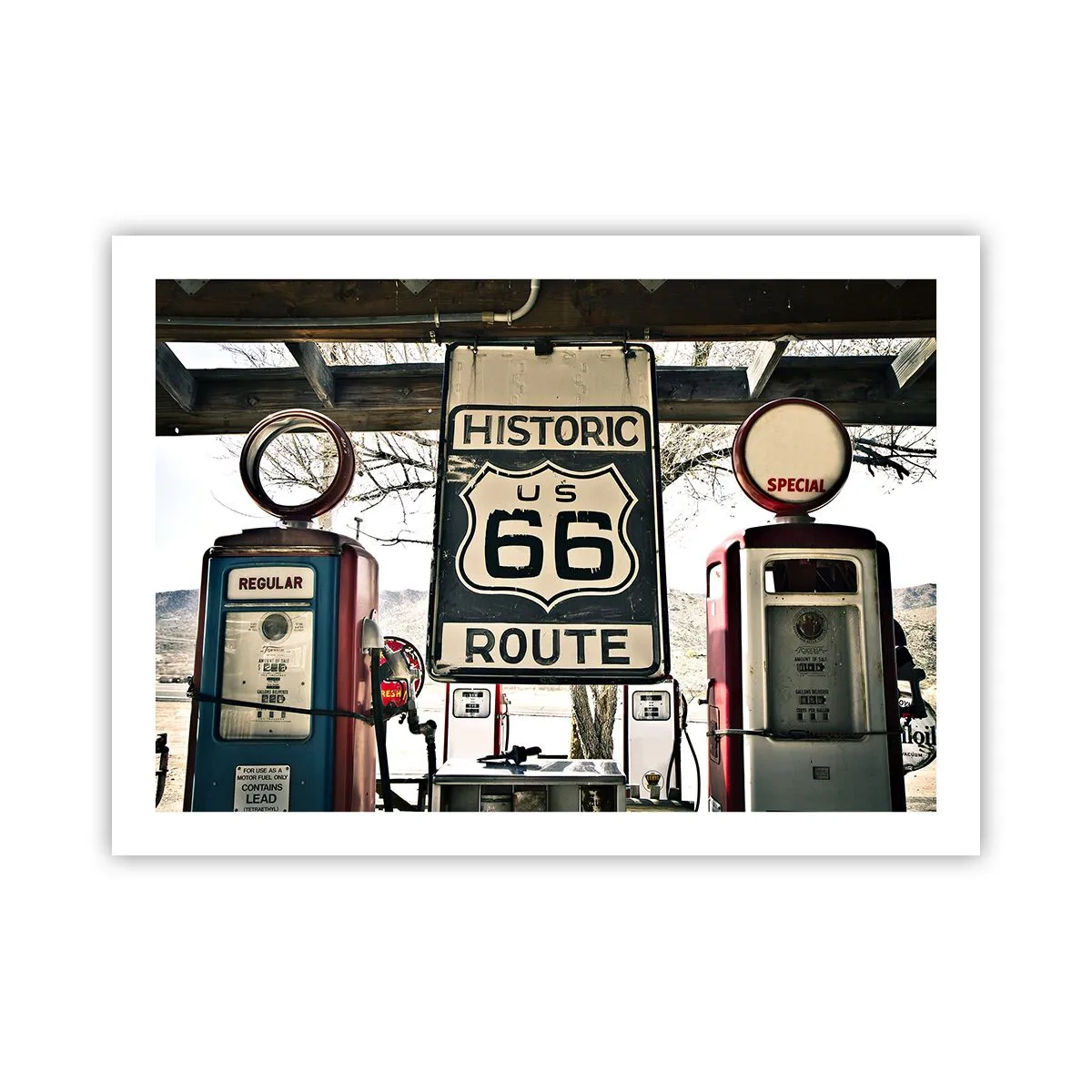 Poster - Viaggio retro americano - 70x50 cm