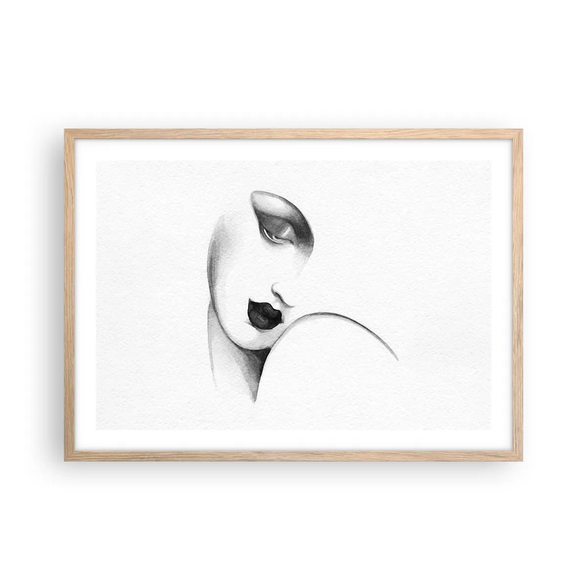 Poster in cornice rovere chiaro - Nello stile di Lempicka - 70x50 cm