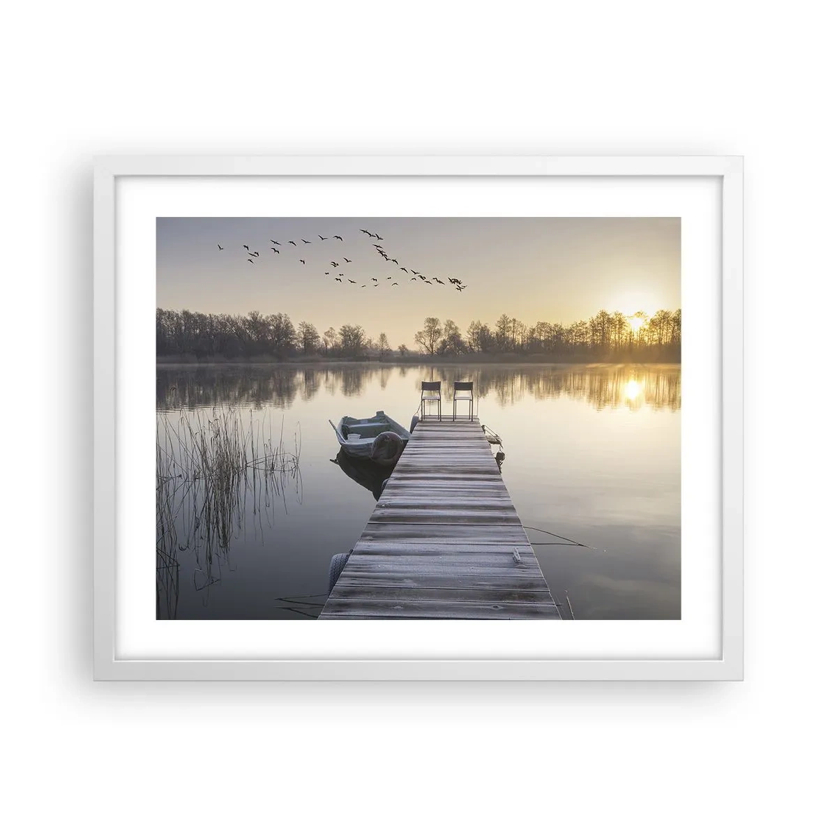 Poster in cornice bianca - Tornerò un giorno - 50x40 cm