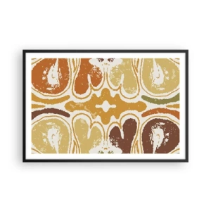 Poster in cornice nera - Astrazione sentimentale - 91x61 cm