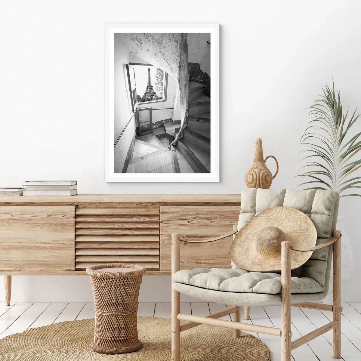 Poster in cornice bianca - Che vista! - 50x70 cm