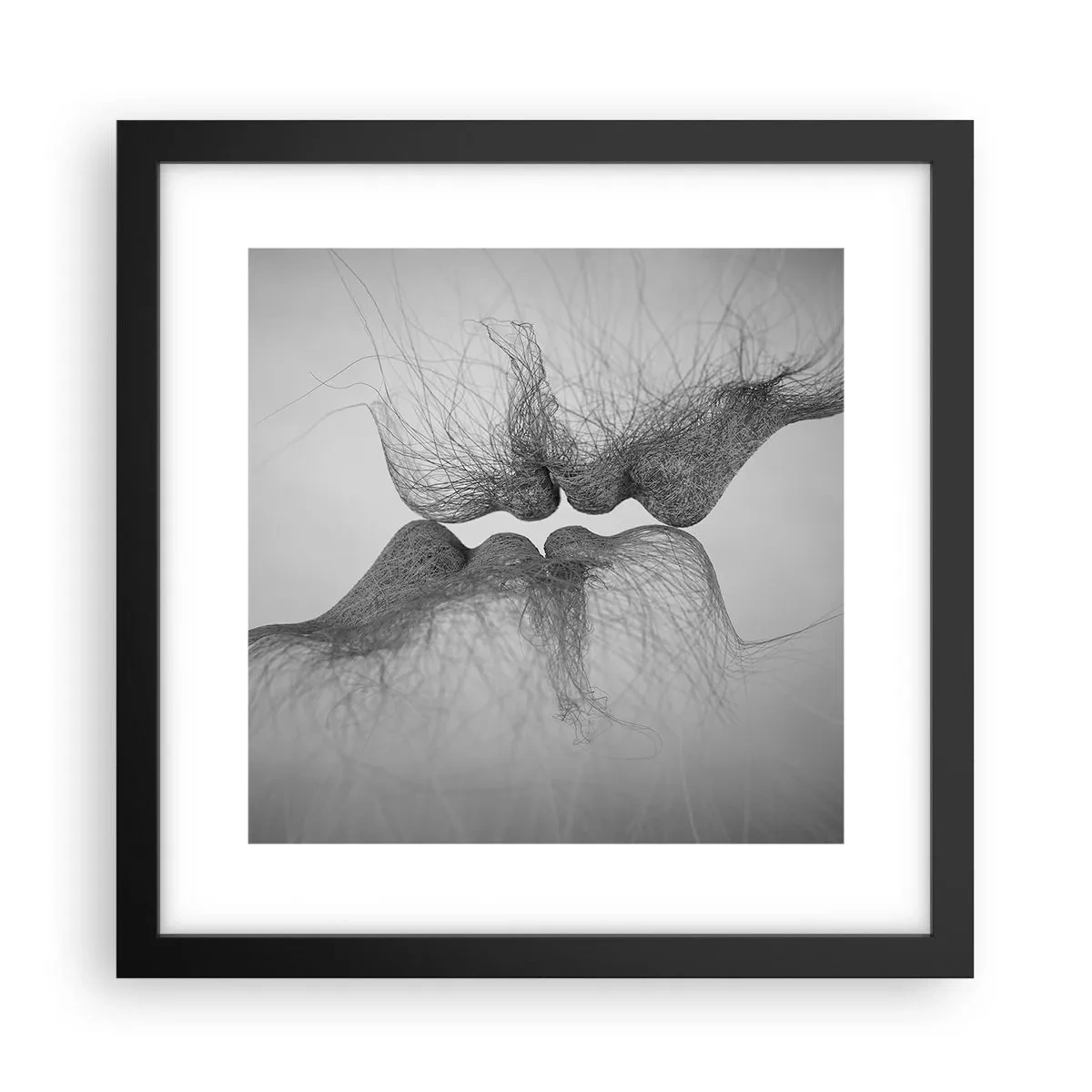 Poster in cornice nera - Il bacio del vento - 30x30 cm