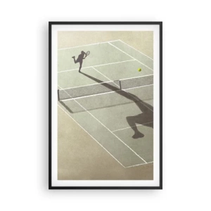 Poster in cornice nera - Sconfiggere se stesso - 61x91 cm